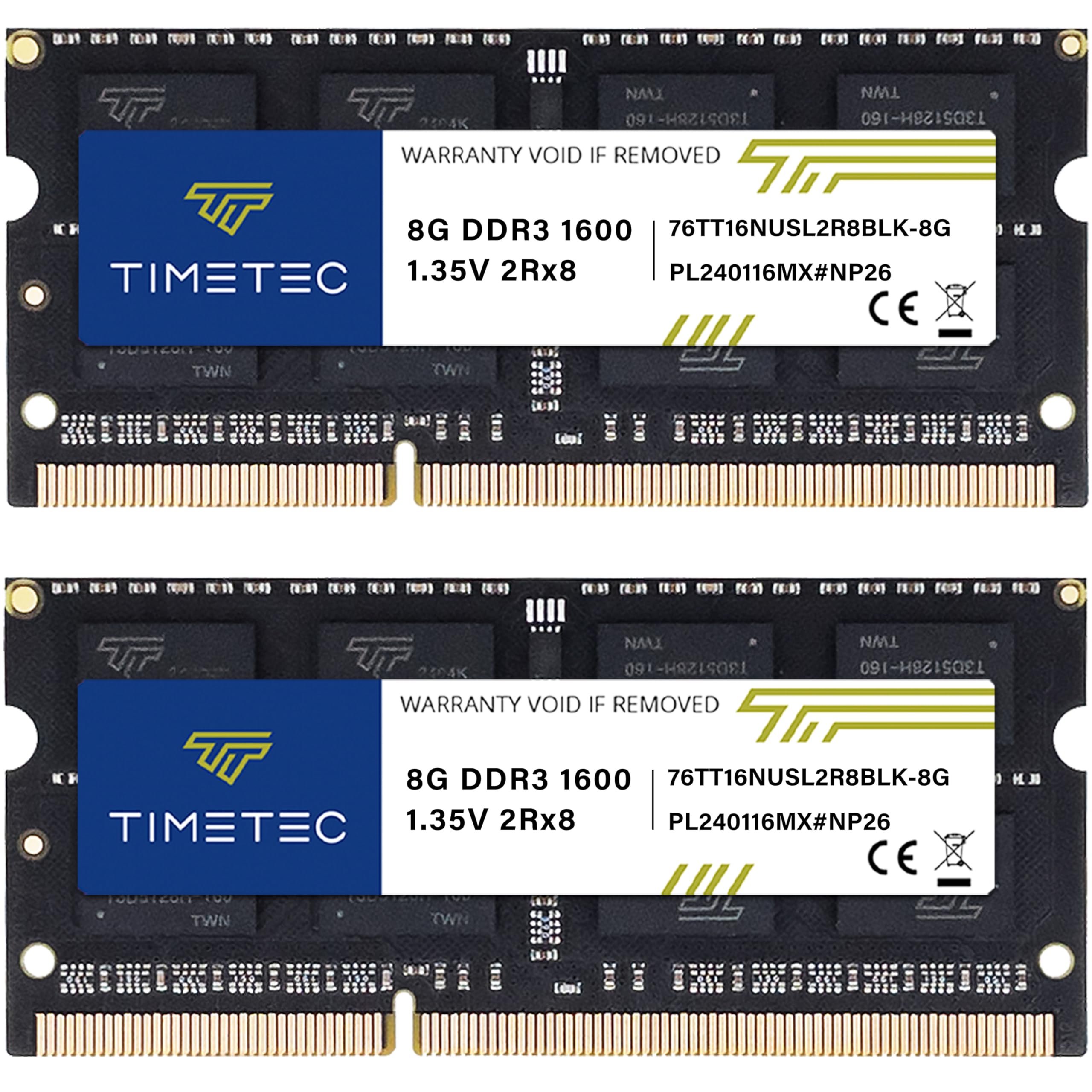 Amazon.in: Buy Timetec 16GB KIT(2x8GB) DDR3L / DDR3 1600MHz (DDR3L